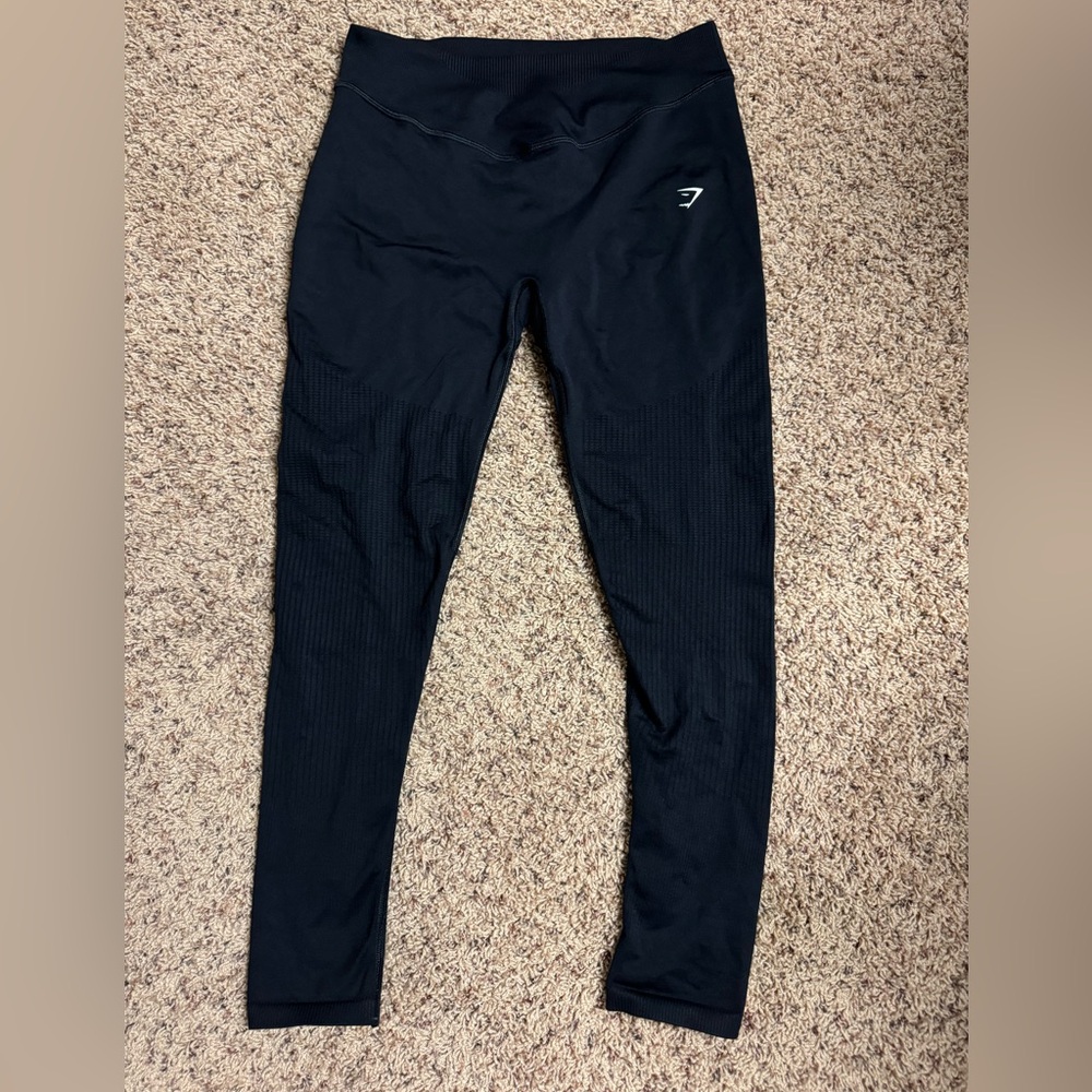 Gymshark sweat seamless mesh leggings XL black